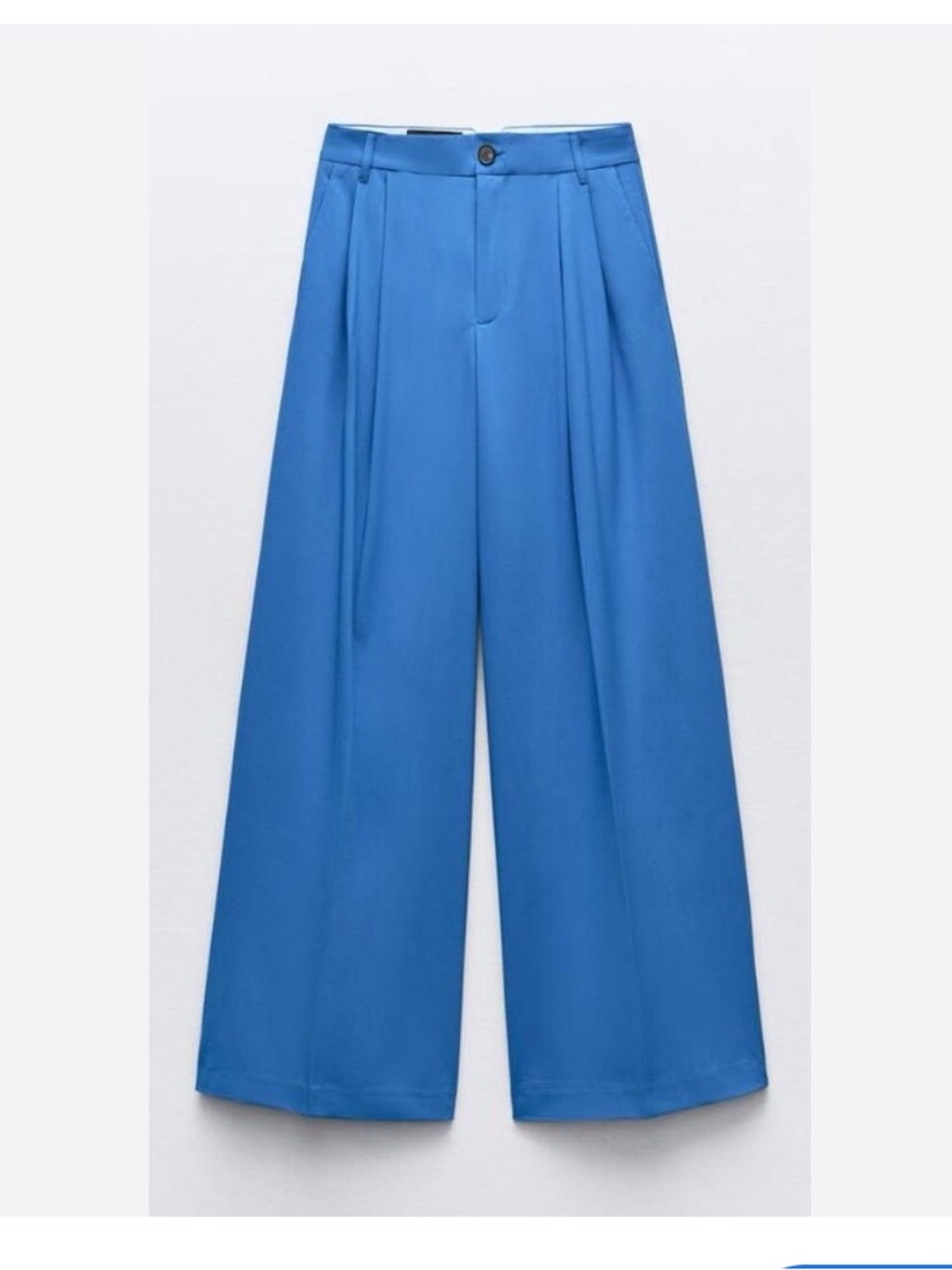 NWT Zara blue high waisted wide leg trousers/bloggers